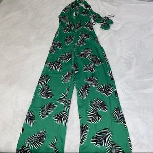 Forever 21 “contemporary” jumpsuit w halter top and open back